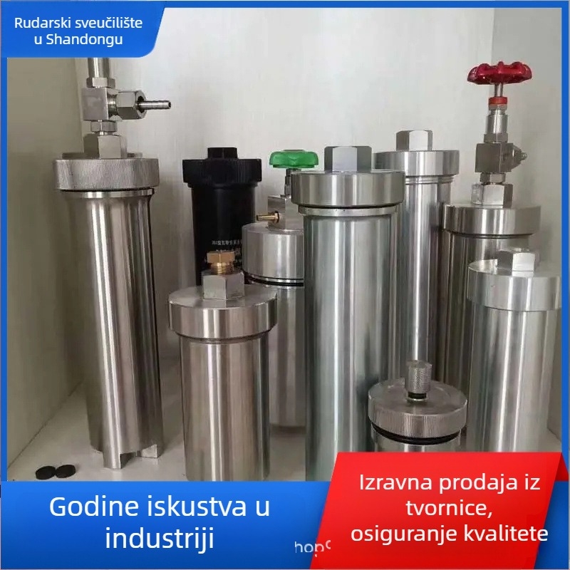 DGC Set uzoraka ugljena: 800 ml nehrđajući čelični plinovod i aluminijska uzorak cijev, hermetički