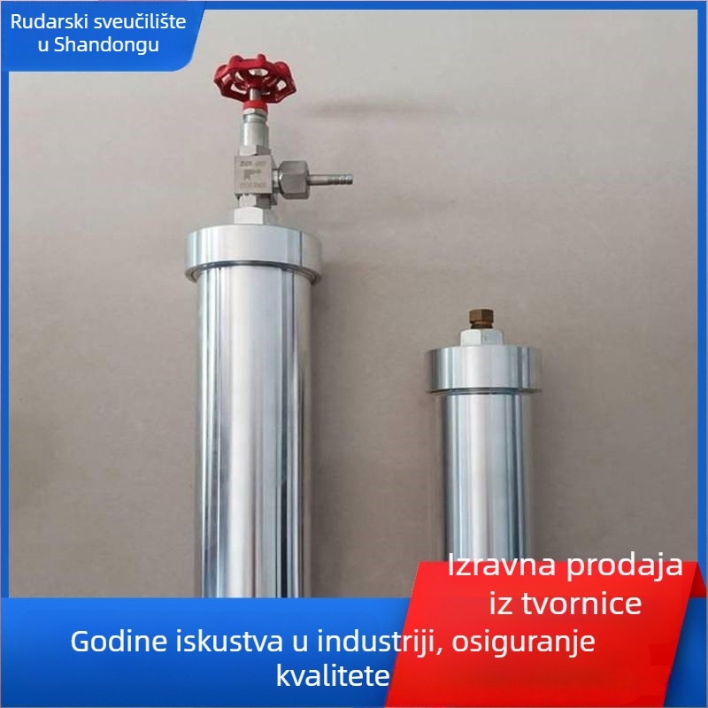 DGC Set uzoraka ugljena: 800 ml nehrđajući čelični plinovod i aluminijska uzorak cijev, hermetički