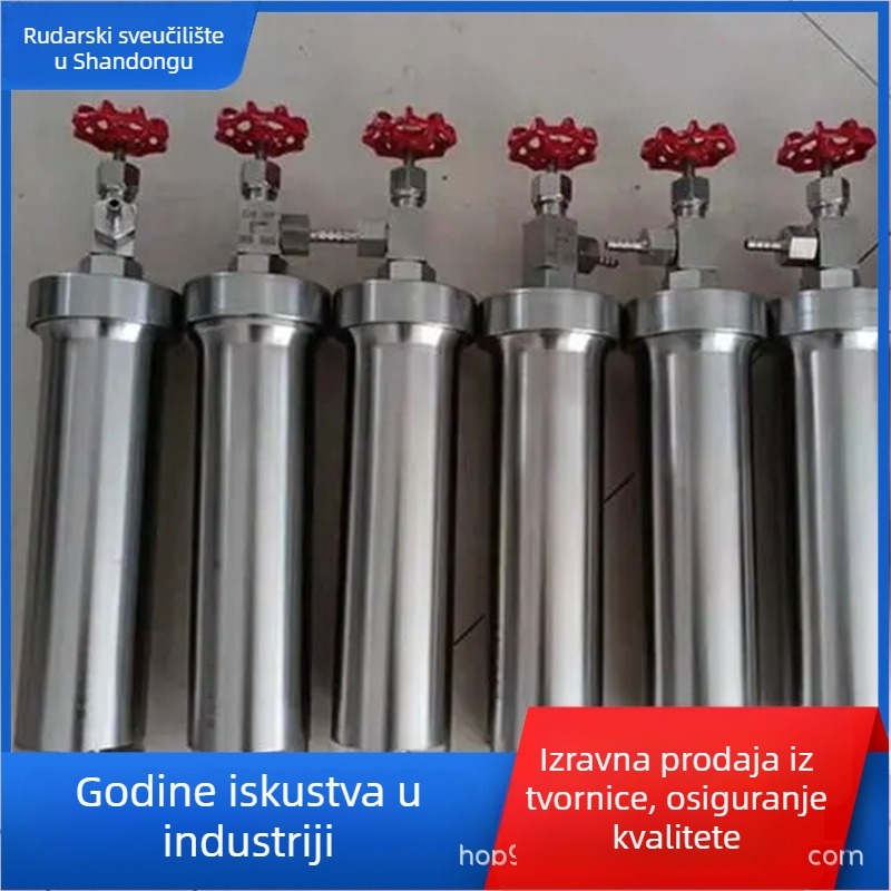 DGC Set uzoraka ugljena: 800 ml nehrđajući čelični plinovod i aluminijska uzorak cijev, hermetički