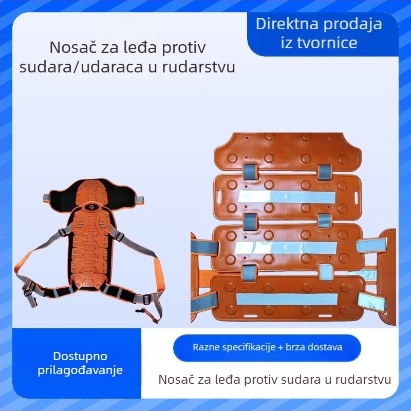 Podzemna rudarska zaštitna vesta s visokom otpornošću na udarce