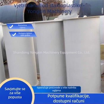 Vlaknasti stakleni zračni kanal za pozitivan tlak, rudarski sektor, FTGSS400*1, čvrsti vlaknasti zračni kanal