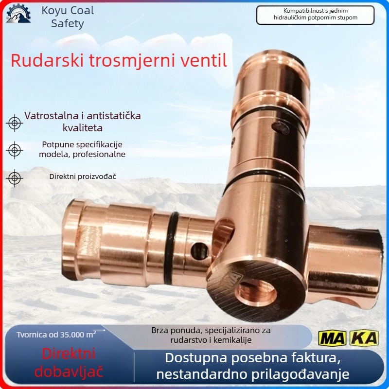Troputni ventil FSW3.15/40, dizajn protiv prskanja, hidraulički pribor za podršku, cijeli bakar