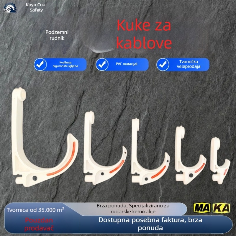 Izolacijski kuku za rudničke kablove, GL-PVC28/50, vatrootporan i otporan na eksplozije, upravljanje rudničkim kabelima