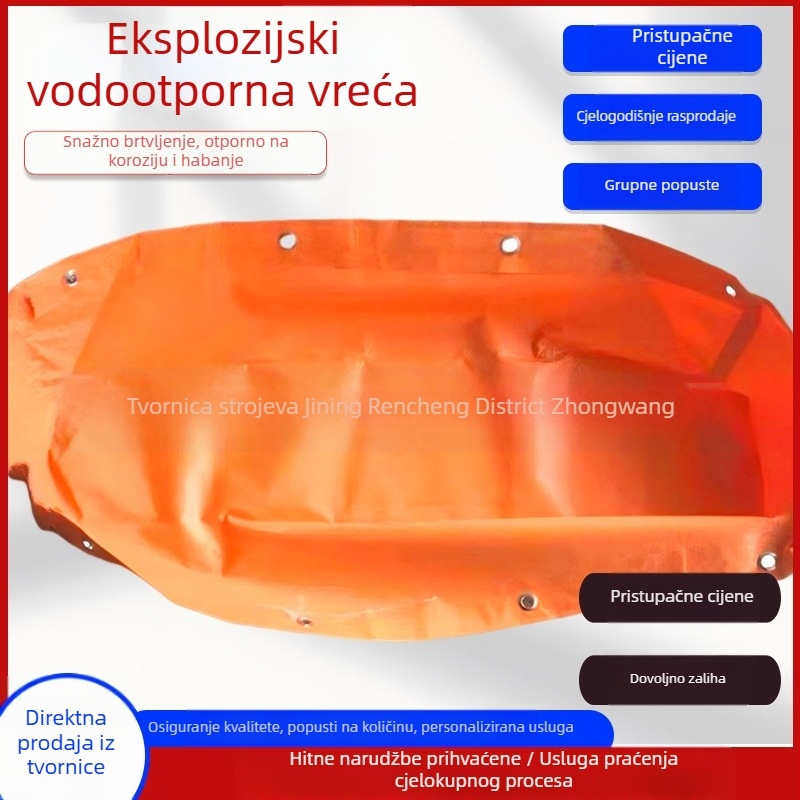 40L eksplozijski otporna vodena vreća za rudnike, nepropusna, otporna na habanje, PVC obložena tkanina