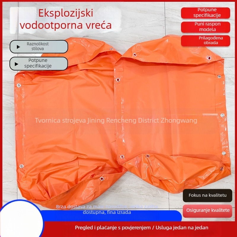 40L eksplozijski otporna vodena vreća za rudnike, nepropusna, otporna na habanje, PVC obložena tkanina