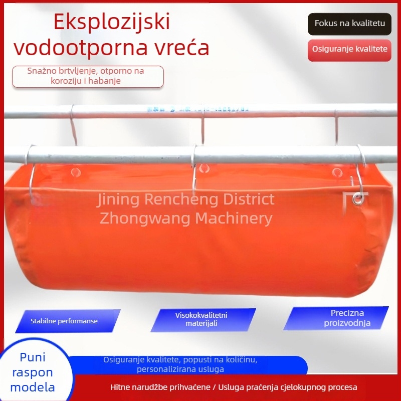 40L eksplozijski otporna vodena vreća za rudnike, nepropusna, otporna na habanje, PVC obložena tkanina