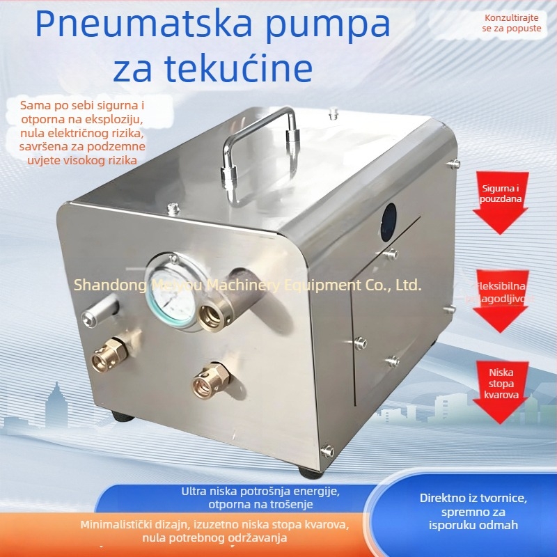 Pneumatinska pumpa za ubrizgavanje tekućine u rudarstvu s visokim izlaznim tlakom, injektiranje vode u sloj ugljena na radnom području