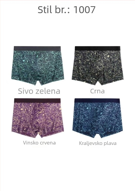 Muške bokserice srednjeg struka, udobne i prozračne