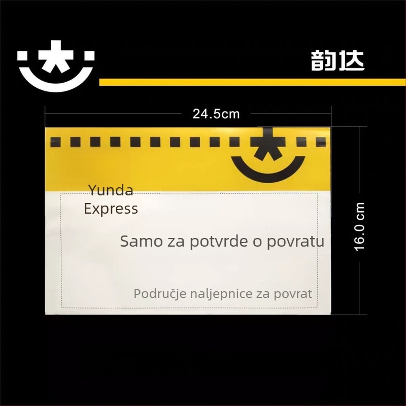 Omotnica za potvrdu o povratu sa prozorom, dokument torba 24.5 × 16 cm