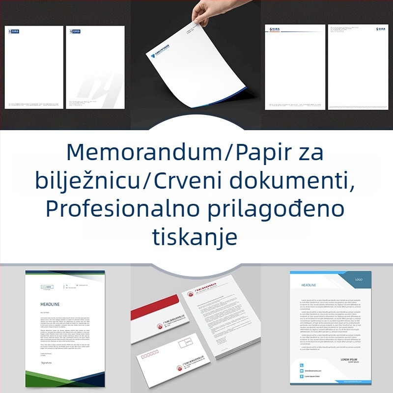 Poslovni papir i papir za dokumente A4/A5 s tiskanim logom
