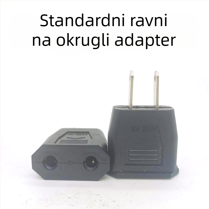 Višefunkcionalni adapter utičnica EU–US–DE, pretvara plastičnu utičnicu u kružni njemačkog standarda