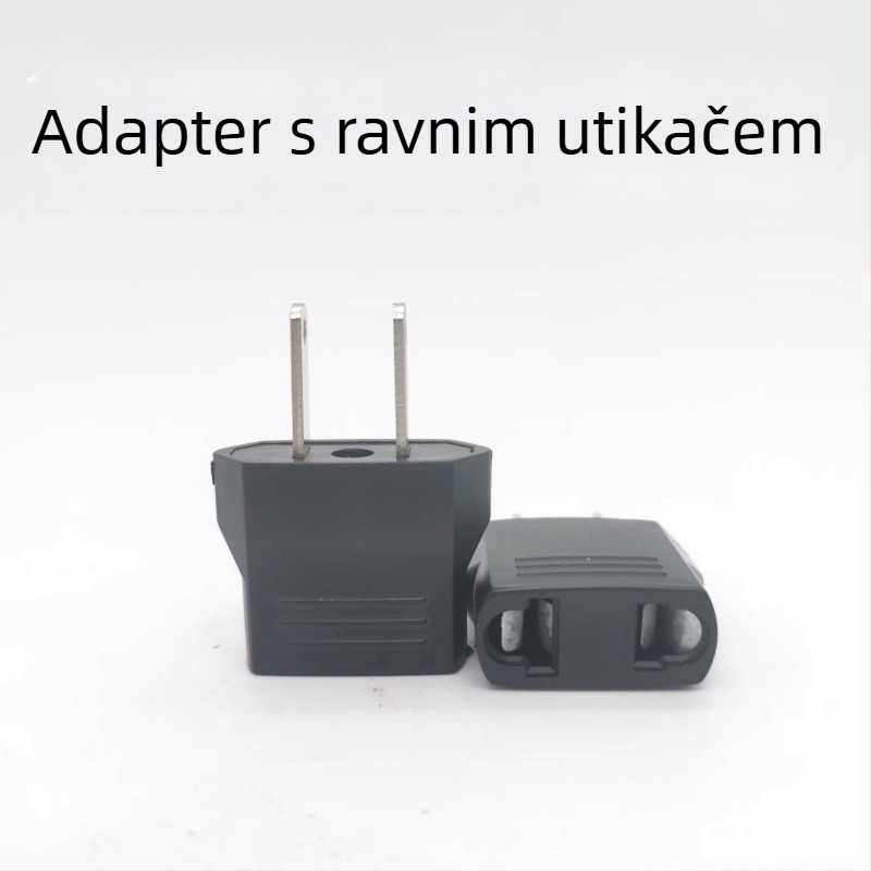 Višefunkcionalni adapter utičnica EU–US–DE, pretvara plastičnu utičnicu u kružni njemačkog standarda