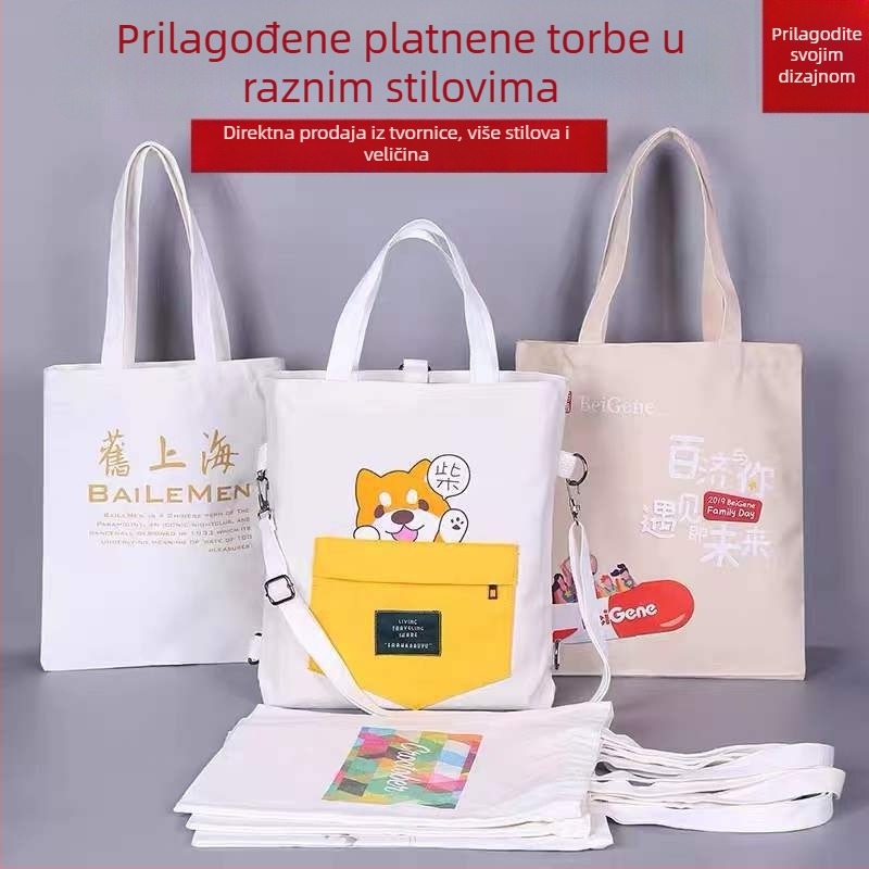 Na skladištu platnena torba s prilagođenim logotipom; zatvaranje šnrom i nošenje preko ramena, za učenike