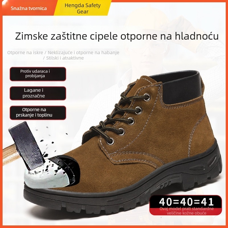 Muške zaštitne cipele za zavarivanje – čelični vrh, otporne na probijanje, antistatične i izolirane, za sve sezone