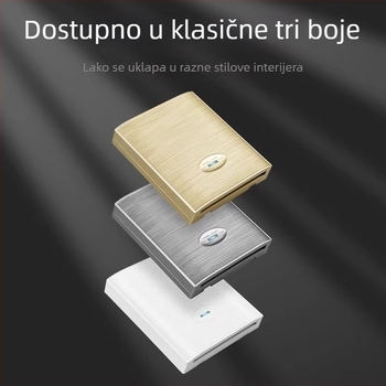 86 tip univerzalni prekidač za kupaonu s kliznim poklopom, vodootporan, panel s četiri prekidača za kupaonu