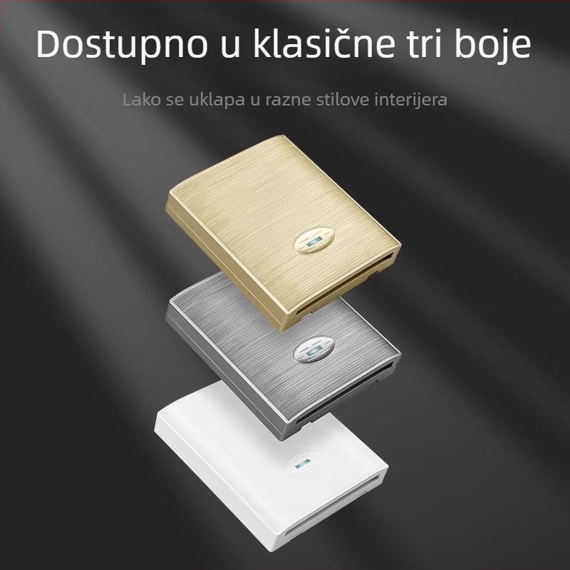 86 tip univerzalni prekidač za kupaonu s kliznim poklopom, vodootporan, panel s četiri prekidača za kupaonu