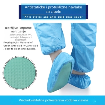Antistatne navlake za cipele s protukliznom potplatom, perive više puta, za kućnu upotrebu, laboratorij, bolnicu i radionicu – unisex