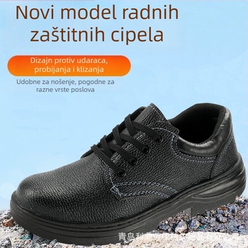 Muške cipele za sigurnost s čeličnim vrhom, visoke, otporne na udarce i perforaciju, protuklizne, anti-staticke