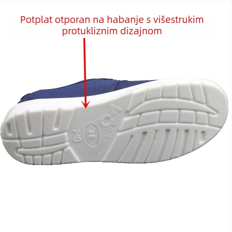 PU obuća s četiri rupe za vezivanje, antistatična, ojačana, protuklizna, za čiste prostorije u elektronici