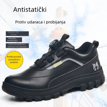 Muške zaštitne radne cipele: otporne na udarac i perforaciju, antistatične, otporne na kiseline i lužine, protivklizne, otporne na ulje, otporne na habanje, mekana potplata, lagane i prozračne