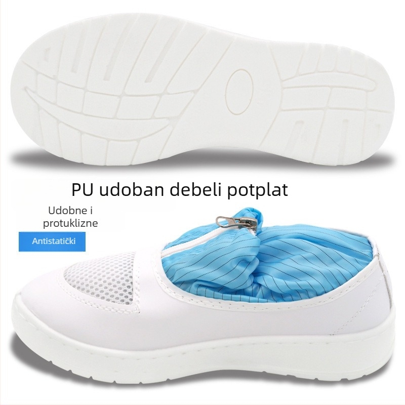 Antistatične visoke PU kožne Cipele – zaštitne radne cipele s zaštitom od udara i proboja, debeli potplat