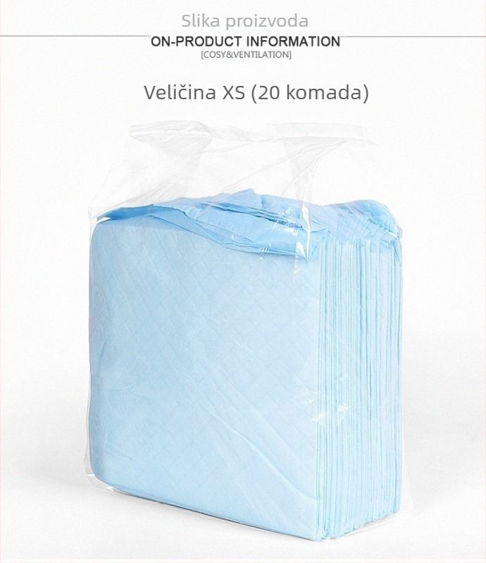 Podloge za uriniranje kućnih ljubimaca, apsorpcijske podloge za zečeve i pse, debele s deodoransom, mala veličina, ukupno 100 komada, pakiranje 20 komada