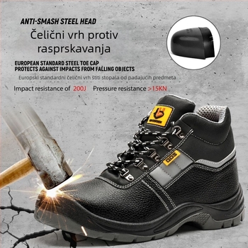 CE-certificirane zaštitne cipele za rad s čeličnim prstom, otporne na udarce i probijanje, antistatične, otporne na habanje