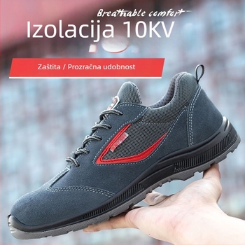 Izolirane 10kV cipele za električare za muškarce i žene, prozračne i lagane za proljeće i ljeto, s čvrstim otpor­nim potplatama, zaštitne radne cipele 10kV