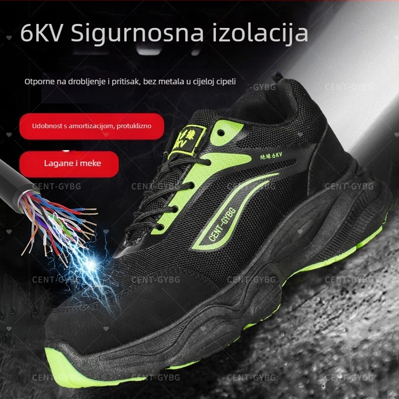 Izolirane sigurnosne cipele s Fly-Knit gornjim dijelom od mikrovlaknast kože i mreže, niski kroj, zaštita od probijanja, udara i klizanja