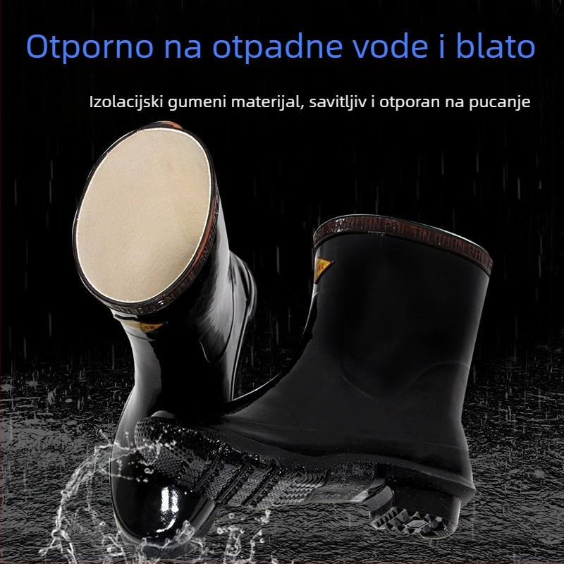 Izolirane električarske čizme 25 kV, gumene visoke čizme, zaštita na radu