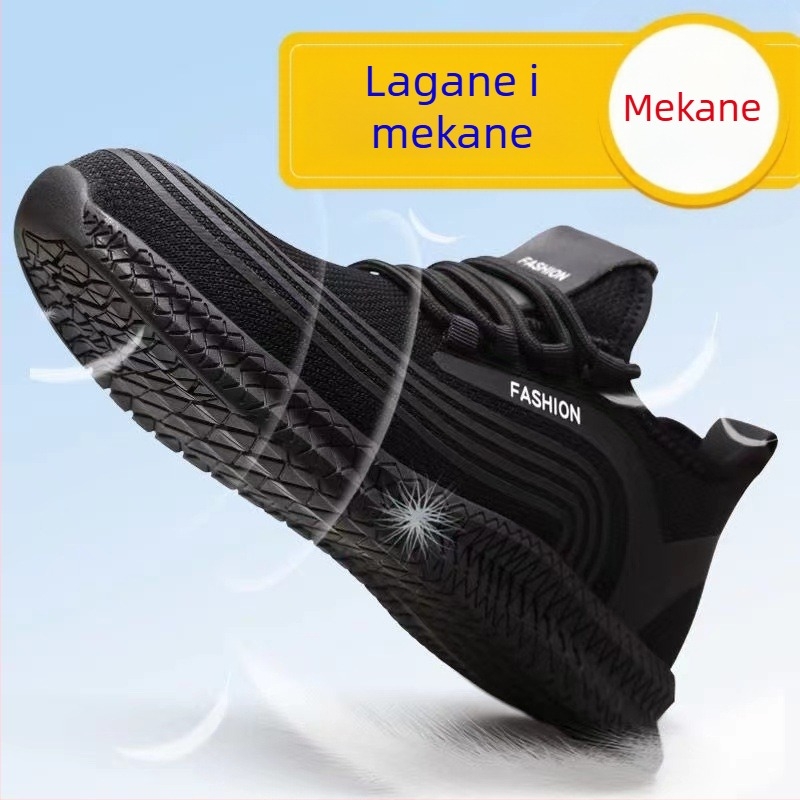 Muške zaštitne cipele za rad s čeličnim prstom, otporne na probijanje, Kevlar srednji sloj, prozračni mrežasti gornji dio, protuklizne, ljetna uporaba