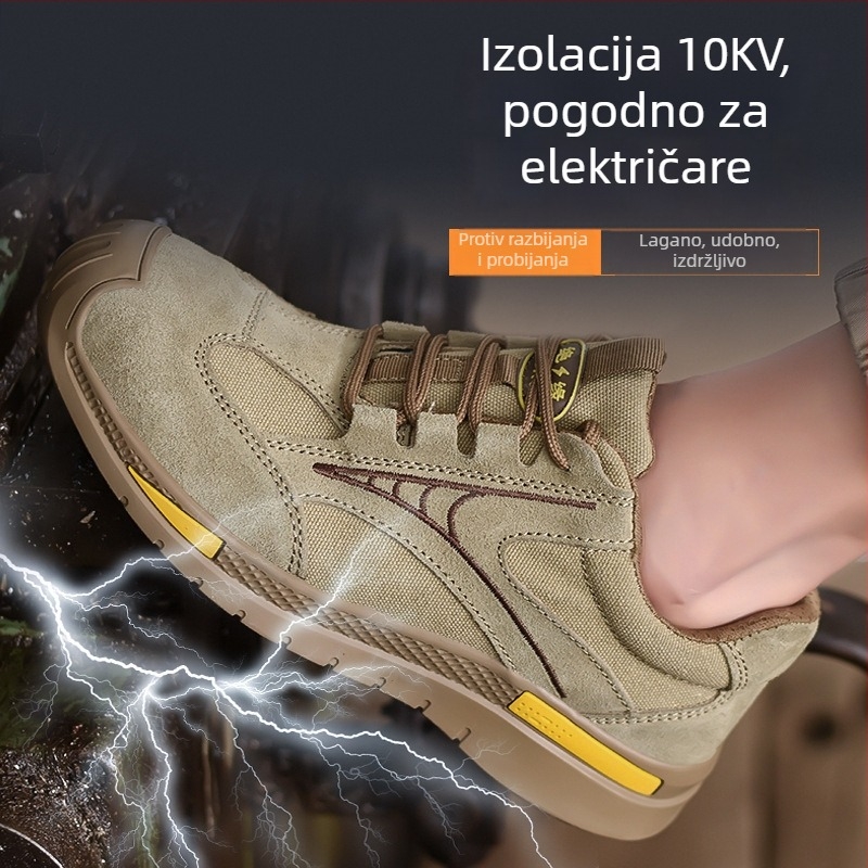 Nova unisex radna obuća za muškarce i žene, lagana mekana potplata, prozračna, otporna na udarce i proboje, izolirana
