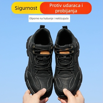 Ljetne sigurnosne cipele za rad s čeličnom kapicom, otporne na udarce i perforaciju, lagane i prozračne, izolirane, za gradilišta i zavarivanje