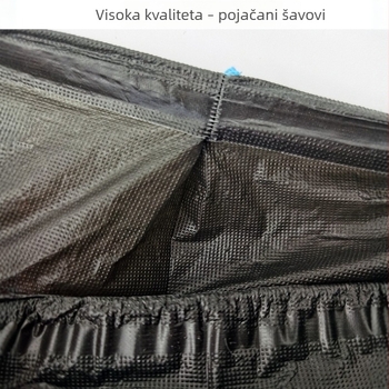 100 komada crnih jednokratnih navlaka za cipele od CPE, vodonepropusne, protuklizne, ojačane, za unutarnju upotrebu