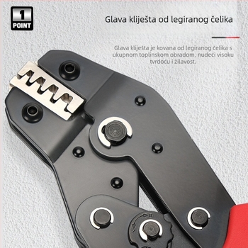 SN-58B Kliješta za crimpu izoliranih terminala s ratchet mehanizmom, višečeljustne