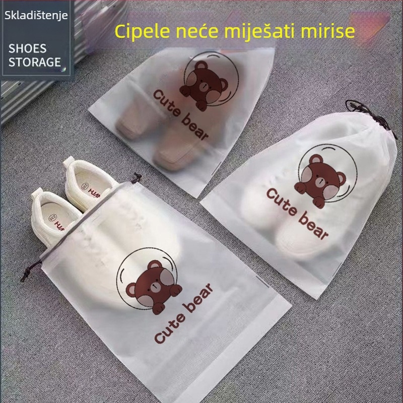 Torba za skladištenje s vrpcom od PE – za putovanja, organizaciju odjeće, obuće, igračaka i čarapa, otporna na prašinu