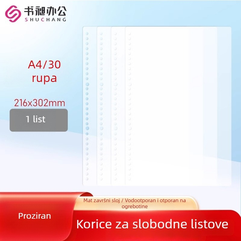 Poklopac za A4/A5/B5 dosije s matnim završnim slojem, 26 rupa, prilagodljivo