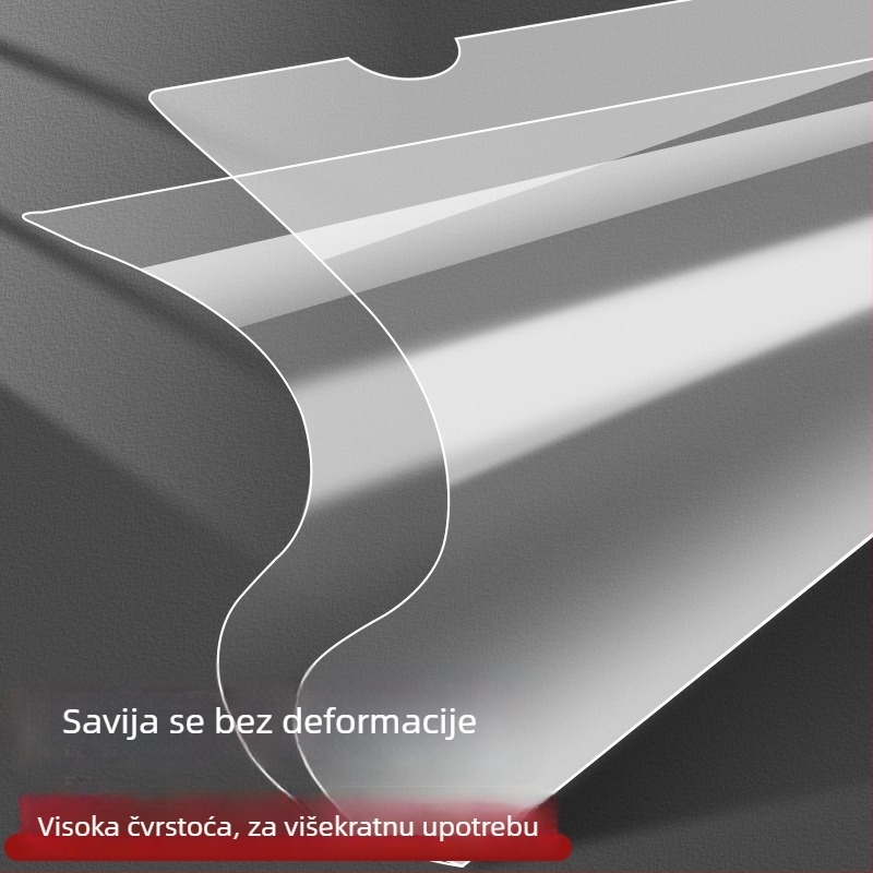 Uvećani A4 L-oblik folder s prozirnim vodootpornim džepovima za umetke, jedan klip, L-klip, dvostrani folder za ugovore