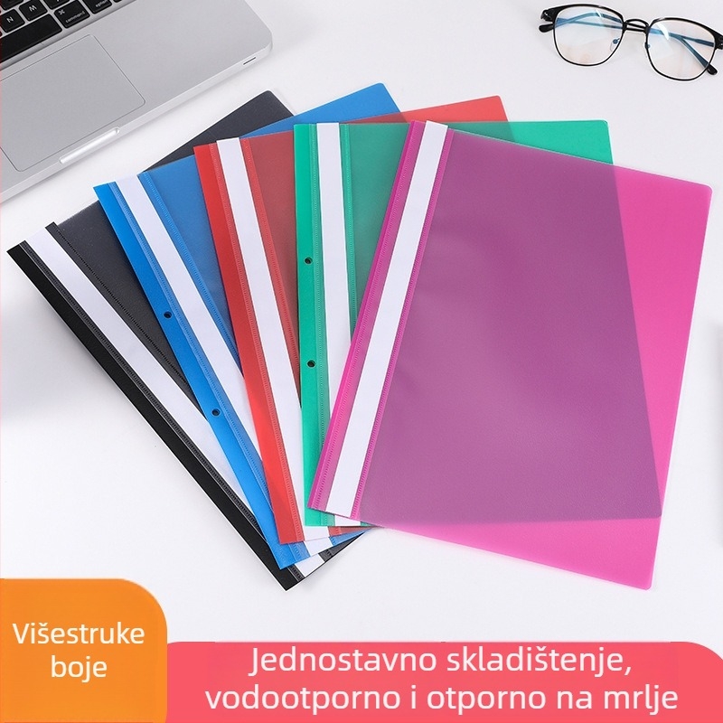 PP mapa za dokumente s dvostrukim steznikom, za dokumente i glazbene partiture, A4, veličina 23×31 cm