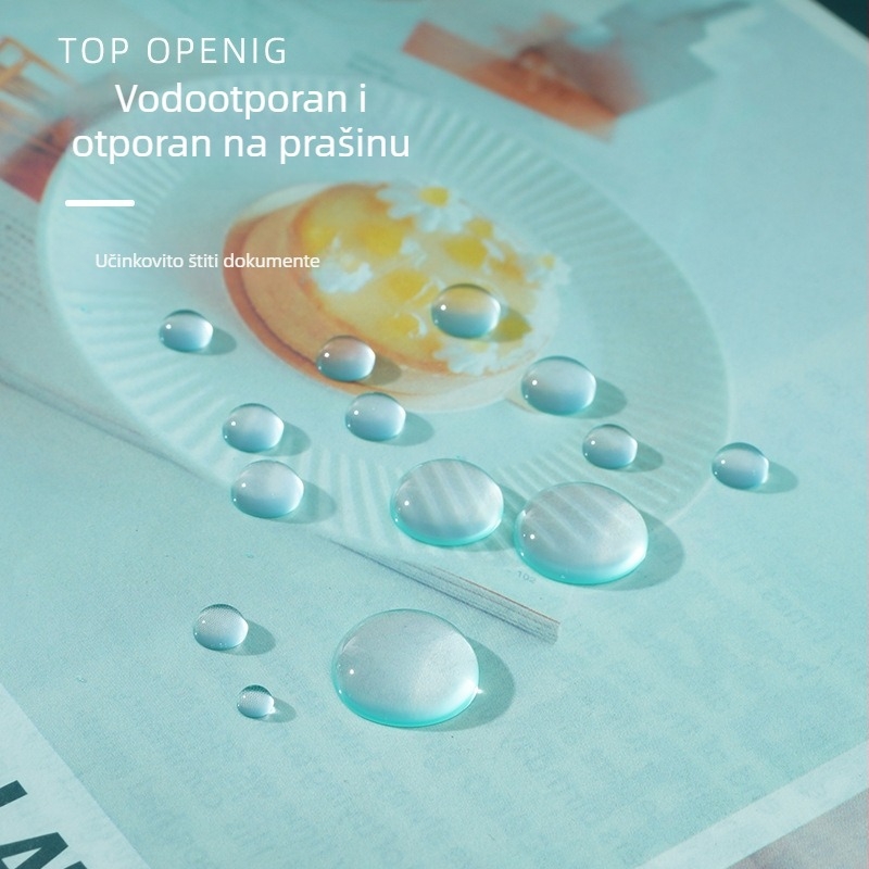 Prozirna A4 L-oblik mapa za pohranu, otporna i vodootporna, jedinstveni dizajn s L-klipom za zaštitu životopisa i dokumenata