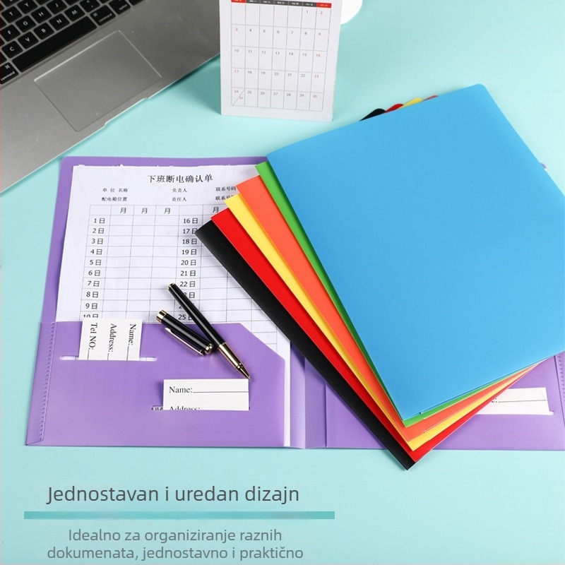 Sy 250111 Folder za dokumente s dvostrukom umetkom, format Letter, PP materijal, uredski organizator