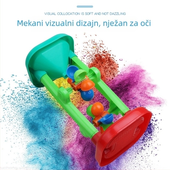 Dječja plažna igračka: pijesak-sat za igru, vodeni kotač i biserni pijesak