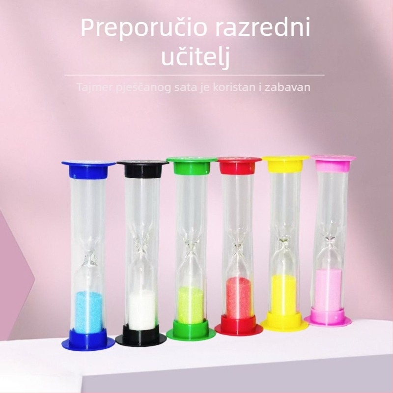 Akrilni pješčani sati za djecu, stolni obrazovni ukras, otporna na padove igračka