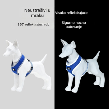 Postroj za mačke i pse s reflektirajućom prozračnom mrežicom