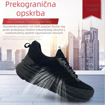 Lagana sigurnosna obuća s EVA potplatom — antisklizna, otpornost na probijanje i udarce, čelična kapica, izdržljiva radna obuća za sve sezone
