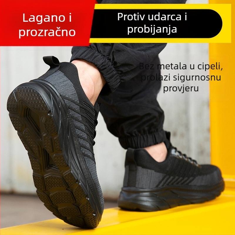 Lagana sigurnosna obuća s EVA potplatom — antisklizna, otpornost na probijanje i udarce, čelična kapica, izdržljiva radna obuća za sve sezone