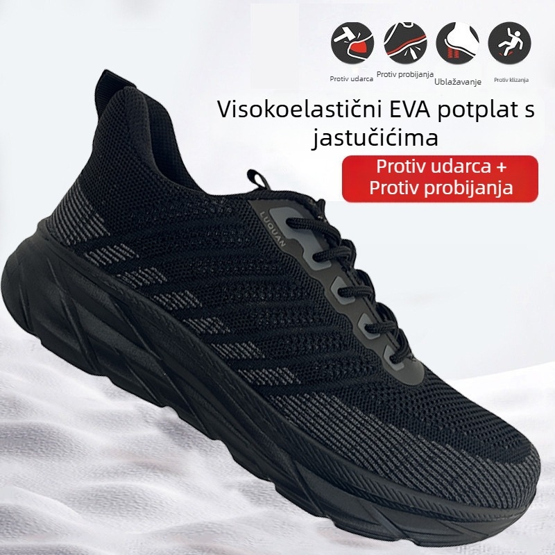 Lagana sigurnosna obuća s EVA potplatom — antisklizna, otpornost na probijanje i udarce, čelična kapica, izdržljiva radna obuća za sve sezone