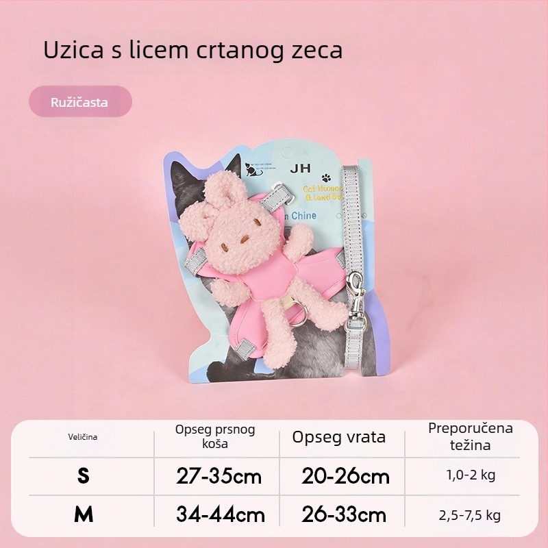 Hlačina s vestom za male pse (Pomeranski, Toy Poodle) – protiv bijega, za šetnju na otvorenom