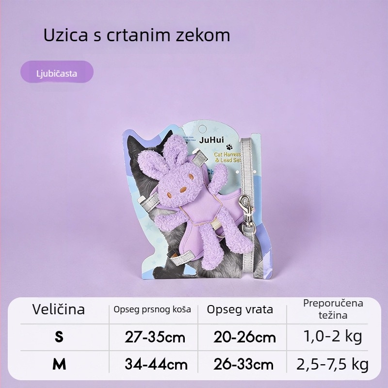 Hlačina s vestom za male pse (Pomeranski, Toy Poodle) – protiv bijega, za šetnju na otvorenom