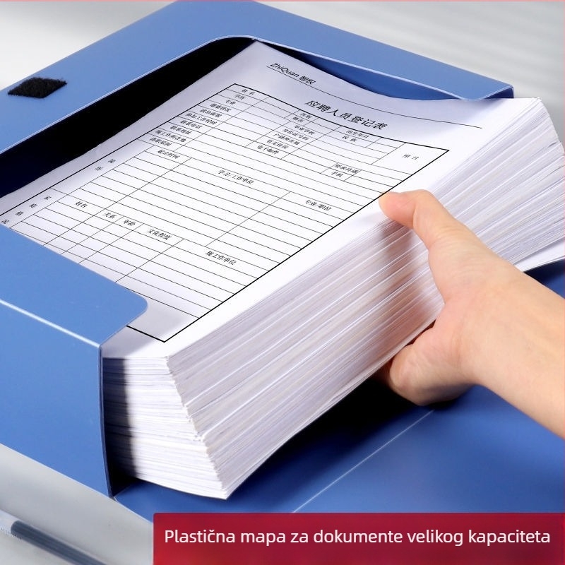 Plastična kutija za dokumente A4, PP kutija za pohranu dokumenata i certifikata, uredski pribor za računovodstvo